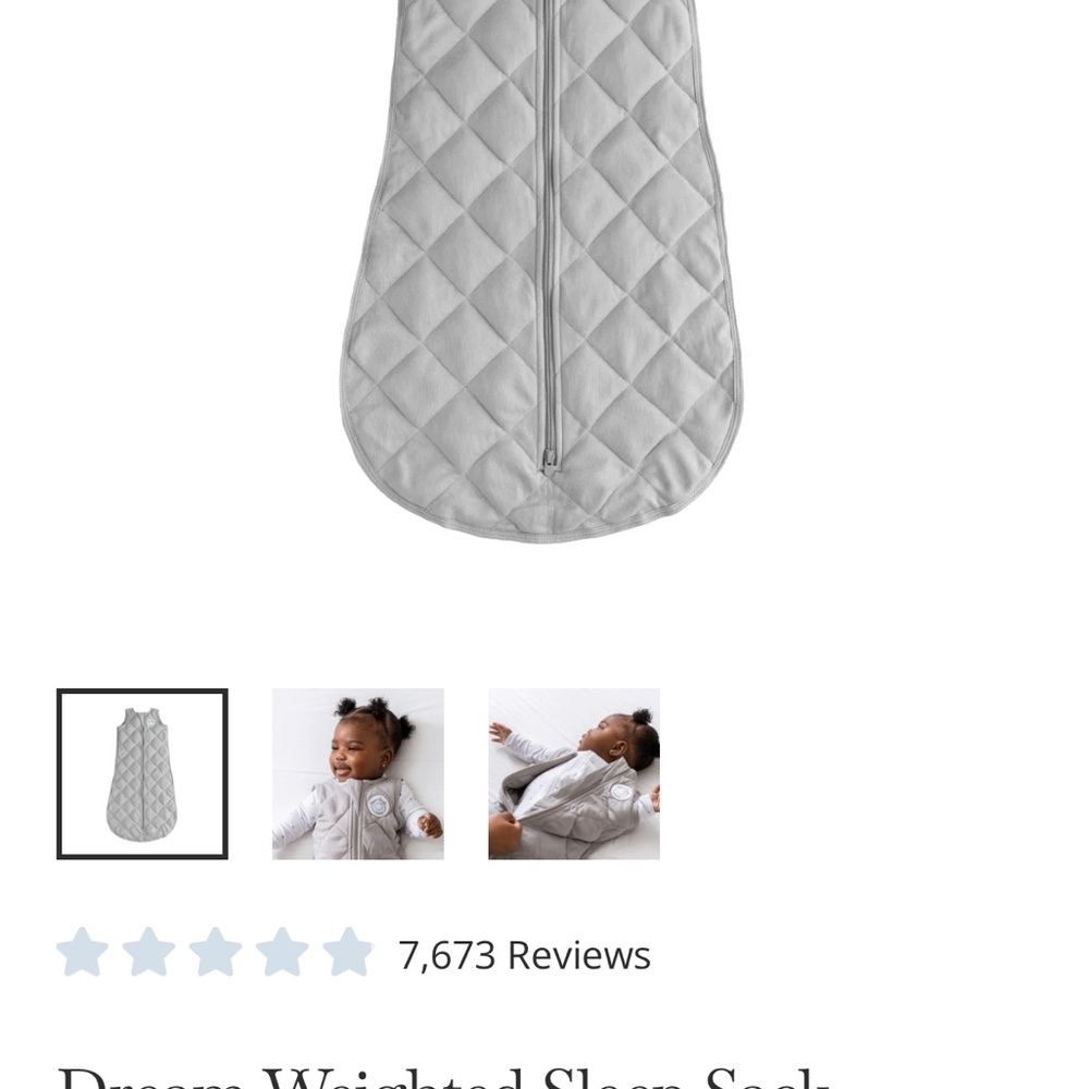 Dreamland Baby Weighted and Quilted Sleep Sack